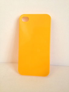 Geel Iphone hoesje (plastic) (4&4s)